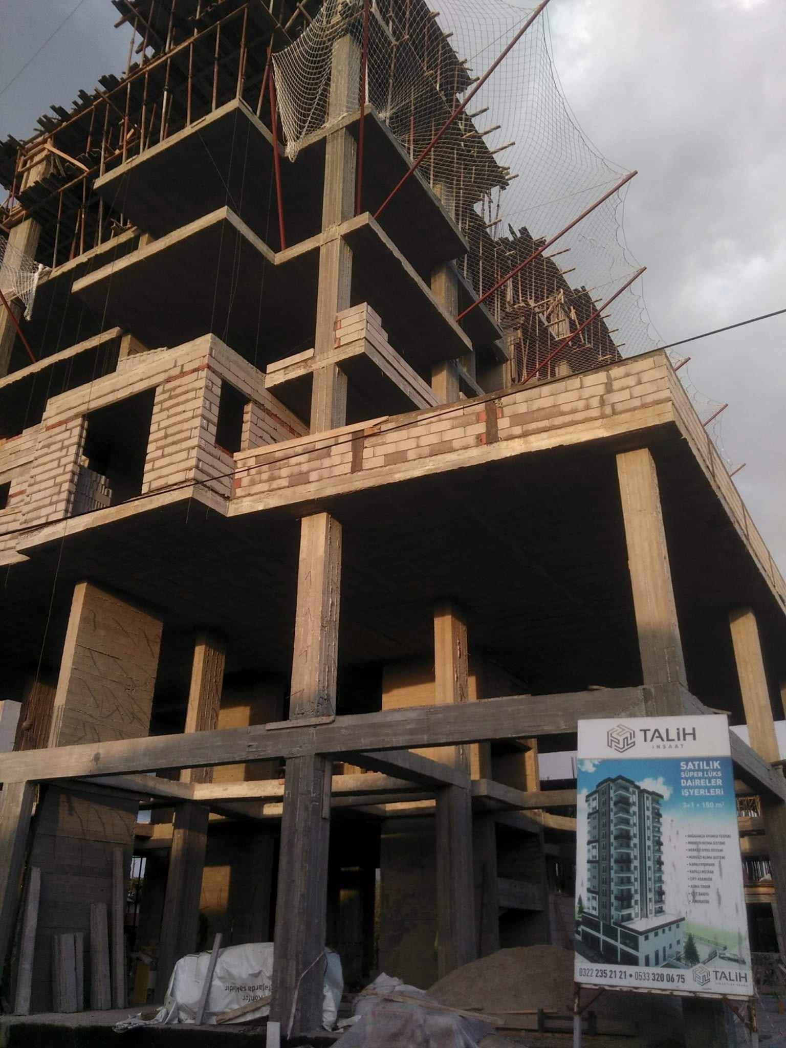 Talih İnşaat duvar örme ve yapı inşaatı bitmiş proje